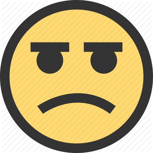 Emoji, Emojis, Face, Faces, Happy, Not, Sad Icon