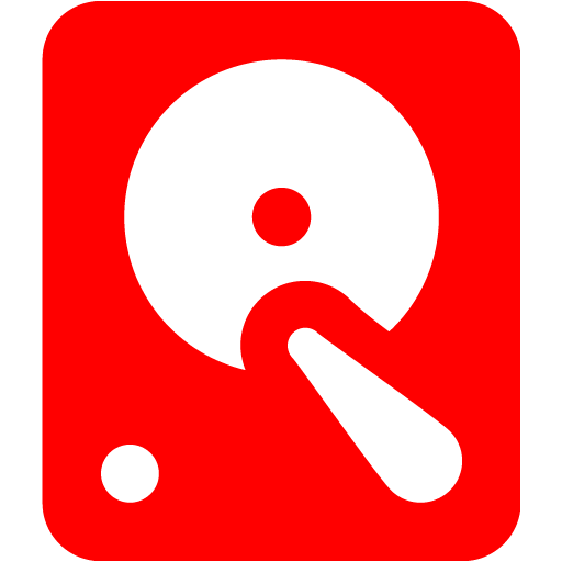 Red Hard Disk Icon