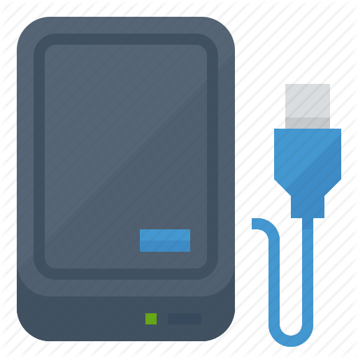 Disk, Drive, External, Hard, Storage Icon