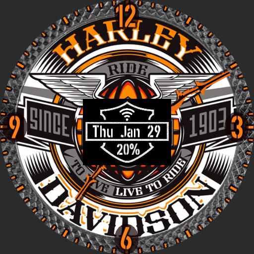 Rotating Harley Davidson Watchfaces For Smart Watches