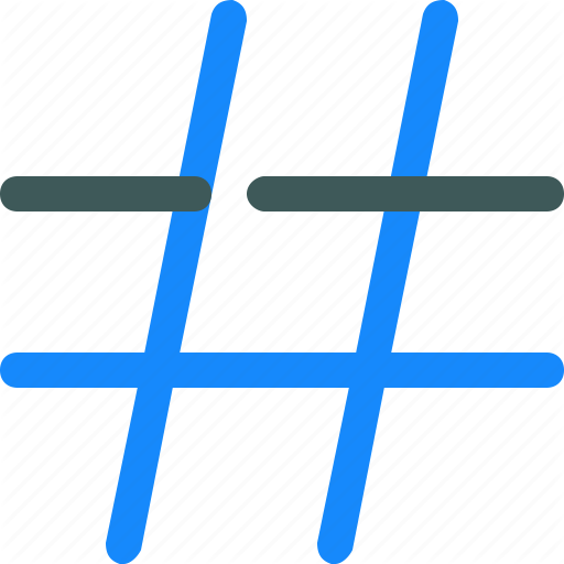 Hash, Hashtag, Tag, Text Icon