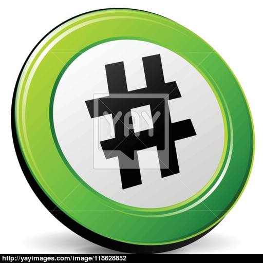 Hashtag Icon Vector
