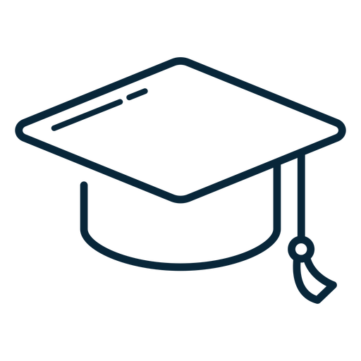 Graduation Hat Stroke Icon