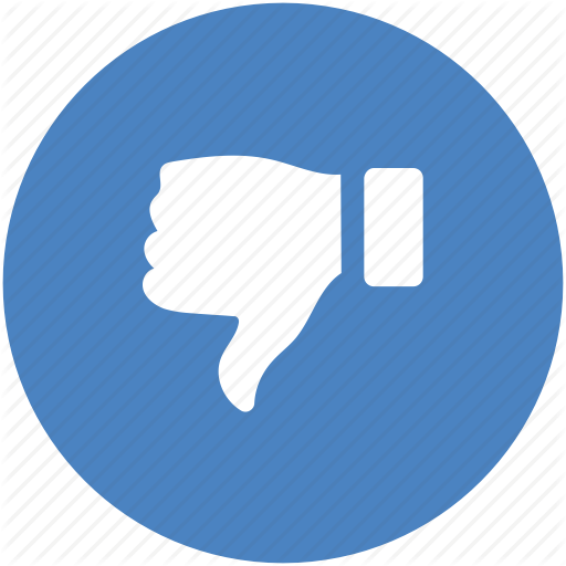 Circle, Dislike, Down, Hate, Red, Reject, Thumbs Icon Icon