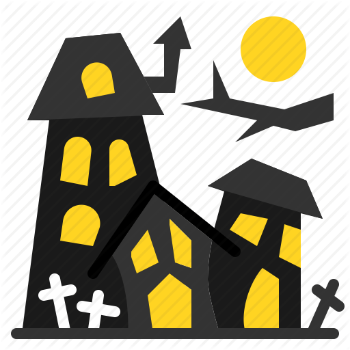 Haunted, House, Mystery, Old, Vintage Icon