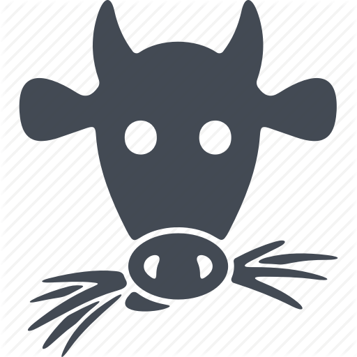 Cow, Feed, Hay, Milk Icon