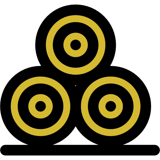 Hay, Stalk, Bale, Farm, Straw Icon