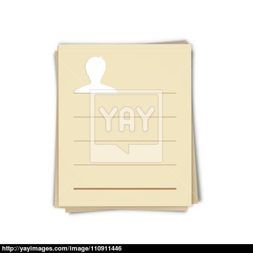 The Profile Template With Head Icon Vector