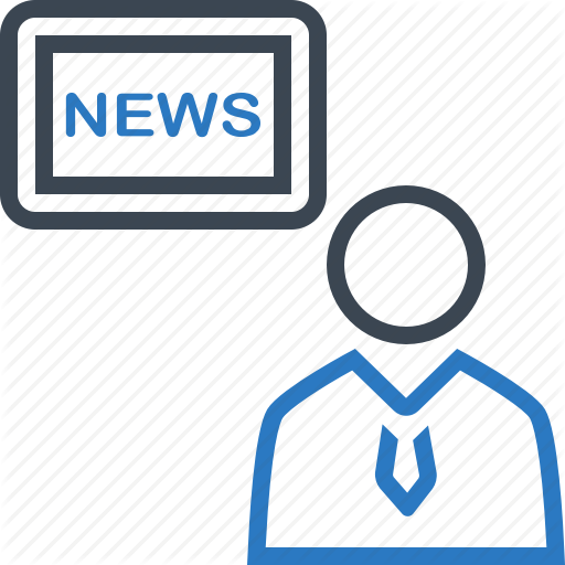 Anchor, Financial, Headline, News, Tv Icon