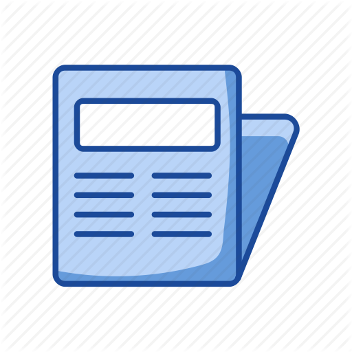 Front Page, Headline, Letter, News Paper Icon