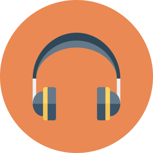 Headphone Icon Web Design And Ui Circle Dinosoftlabs