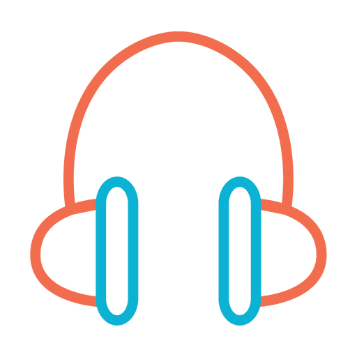 Colorful Music Headphone Icon
