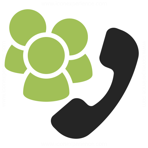 Phone Conference Icon Iconexperience