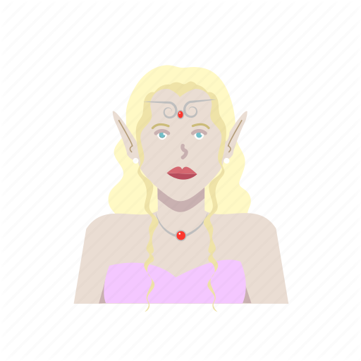 Elf, Fantasy, Female, Headshot, Outfit, Woman Icon