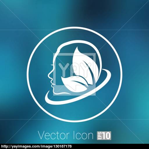 Women Health, Beauty And Treatment Symbols, Emblems Icons Vector