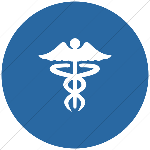 Flat Circle White On Blue Ocha Humanitarians Cluster