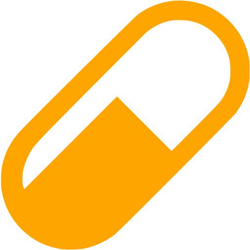 Orange Pill Icon