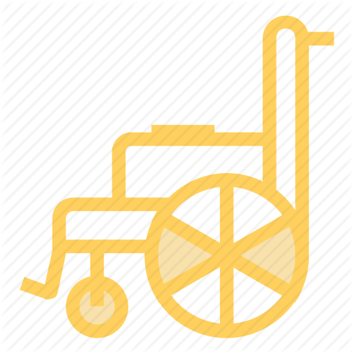 Healthcare, Injury, Patient, Wheelchair Icon