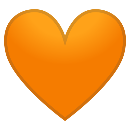 Orange Heart Emoji
