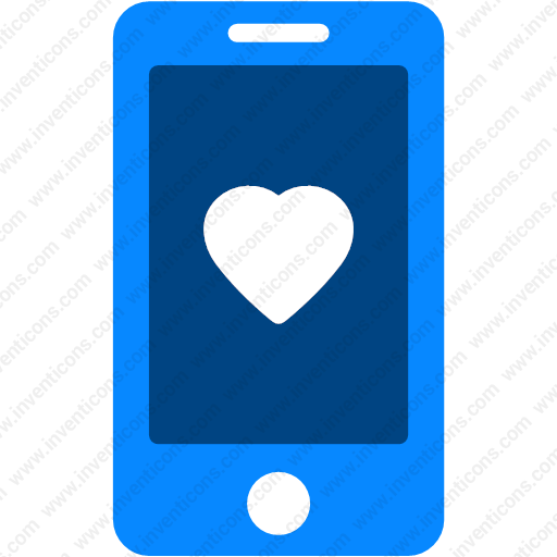 Download Love,heart,mobile,smartphone,mobile Heart Icon Inventicons