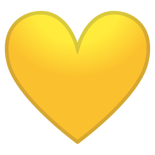 Yellow Heart Icon Noto Emoji People Family Love Iconset Google