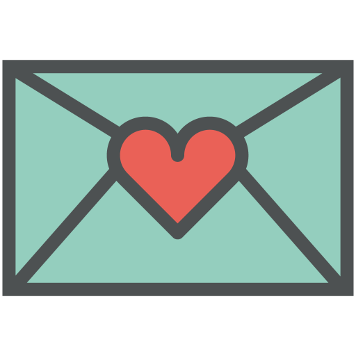 Mail, Closed, Heart Icon Free Of Flat Line Valentine Icons