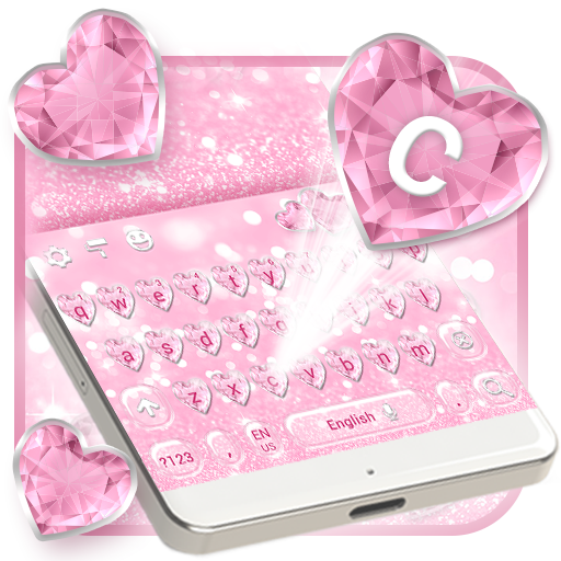 Pink Heart Glitter Keyboard Theme Apk Download From Moboplay