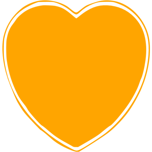 Orange Heart Icon