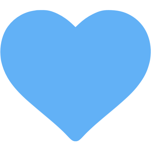 Tropical Blue Hearts Icon