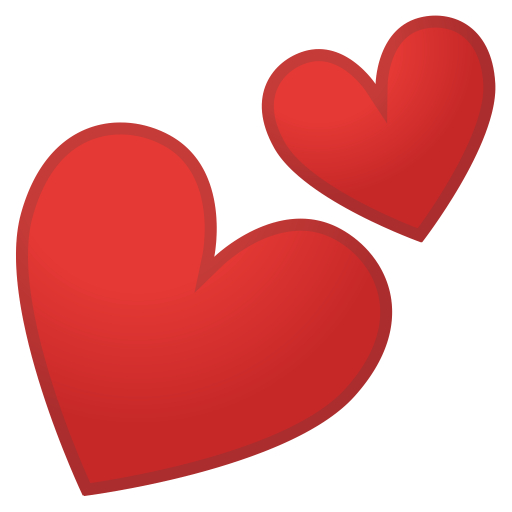 Two Hearts Icon Noto Emoji People Family Love Iconset Google