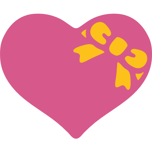 Heart With Ribbon Emoji For Facebook, Email Sms Id