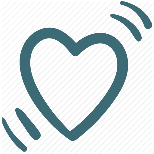 Blow, Doodle, Favorite, Heart, Like, Love Icon