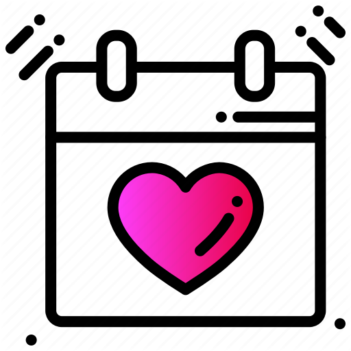 Calendar, Event, Heart, Love, Party, Valentines Day Icon