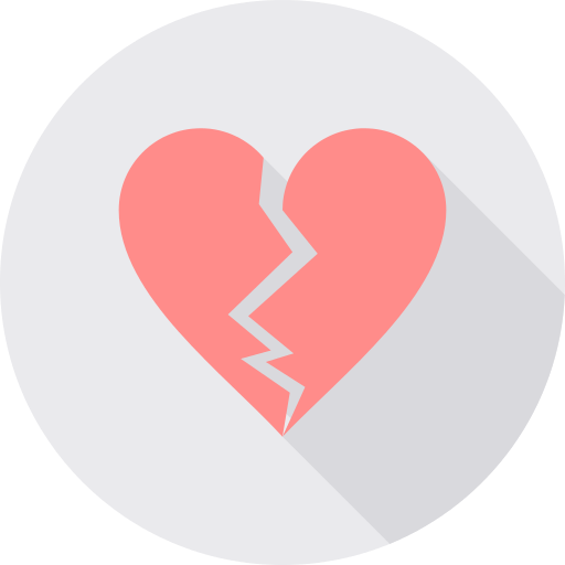 Broken Heart Heartbreak Png Icon