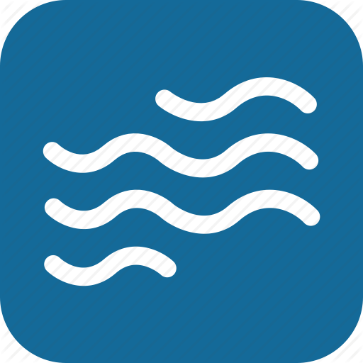 Day, Heat, Heatwave, Movement, Water, Waves, Weather Icon