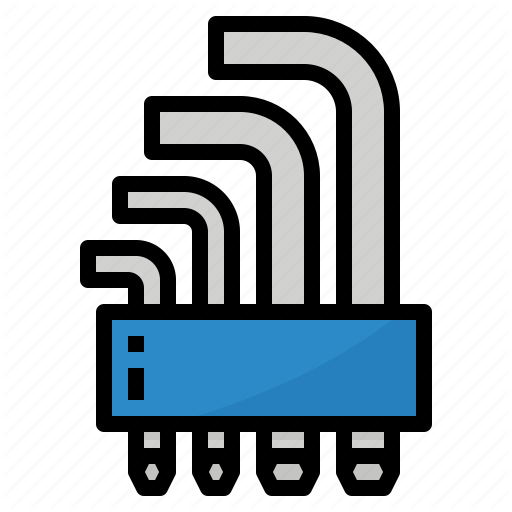 Hex, Key, Tool, Wrench Icon
