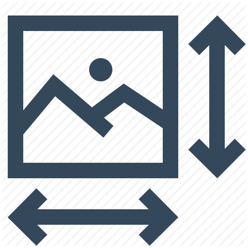 Height, Image, Image Size, Resize, Scale, Width Icon