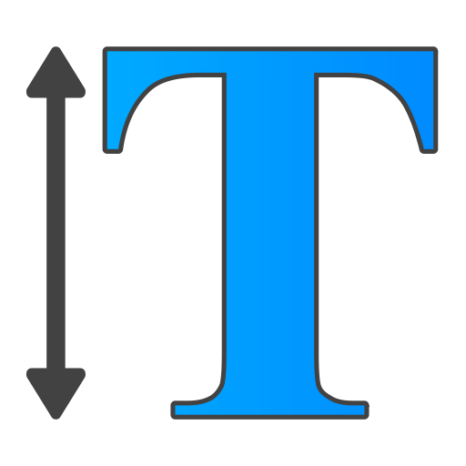 Text, Height Icon
