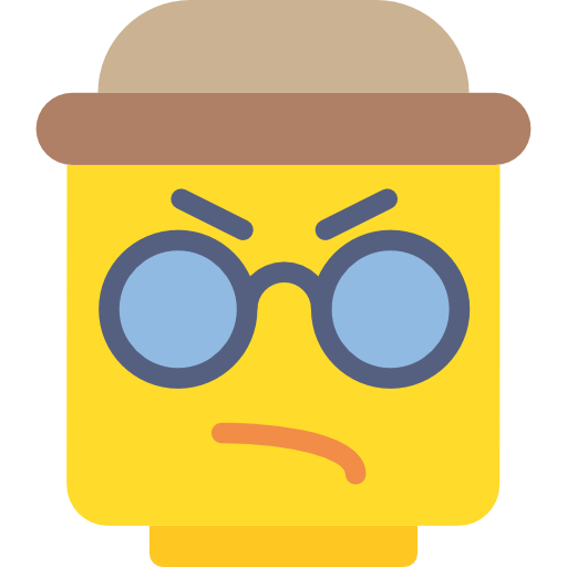 Lego Flat Gold Icon