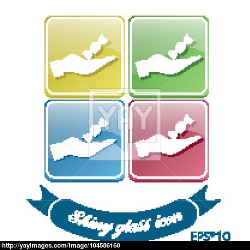 Hand Holding A Dna Helix Medical Research Character Symbol