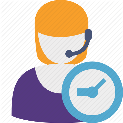 Clock, Help, Service, Support Icon