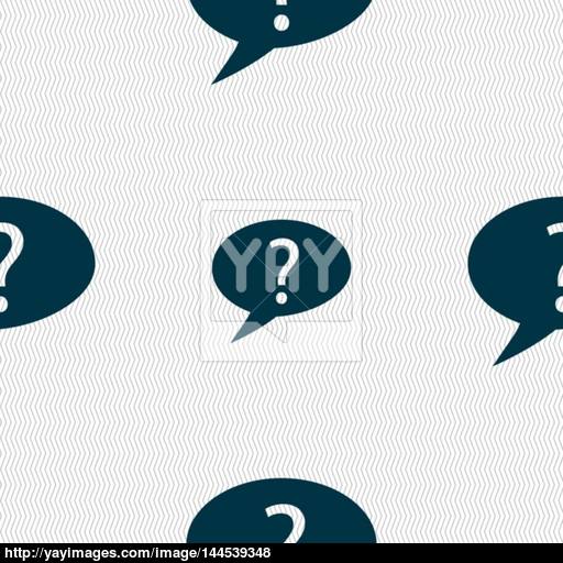 Question Mark Sign Icon Help Speech Bubble Symbol Faq Sign