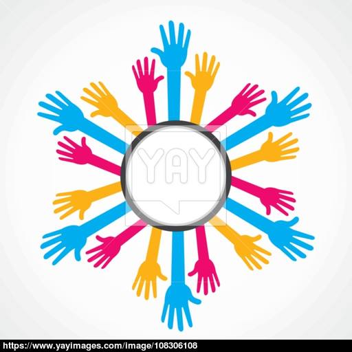 Helping Hand Background Or Friendship Day Vector
