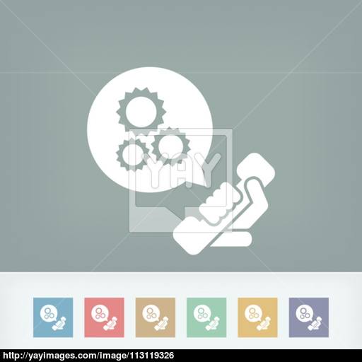 Technical Assistance Icon Vector
