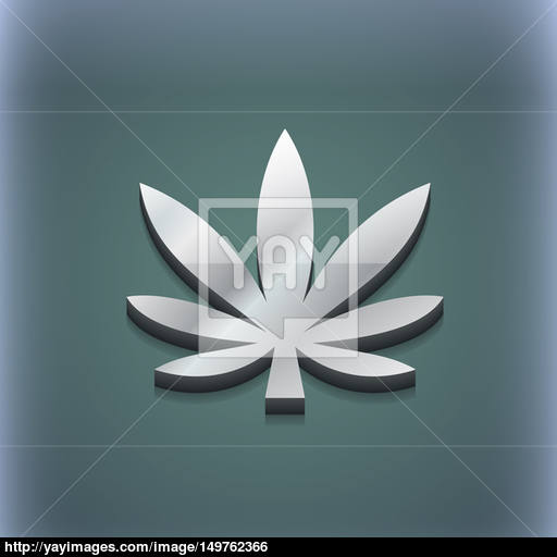 Cannabis Leaf Icon Symbol Style Trendy, Modern Design