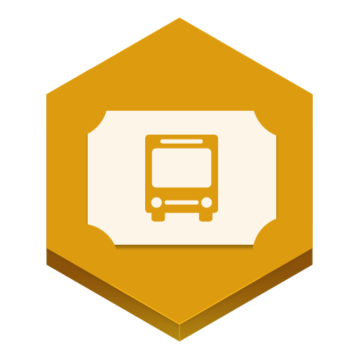Bus Ticket Icon Hex Icons