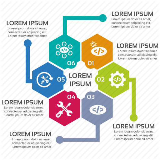 Hexagon, Infographic, Seo, Seo Pack, Seo Services Icon