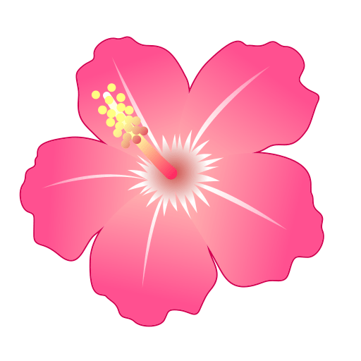 Hibiscus Emoji For Facebook, Email Sms Id