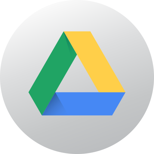 Circle, Google Drive, Gradient, High Quality, Media, Social