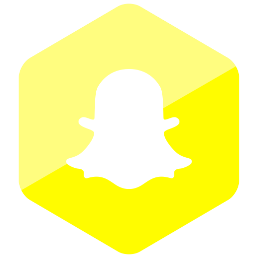 Colored, Hexagon, High Quality, Media, Snapchat, Social, Social
